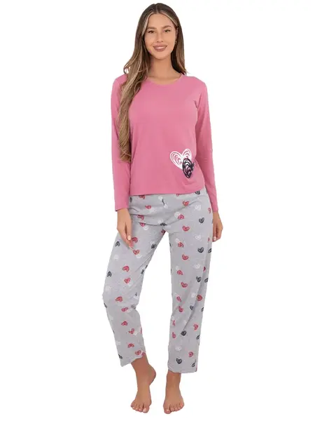 Dámske pyžamo s dlhým rukávom