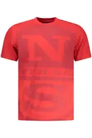 Červené pánské triko s krátkým rukávem