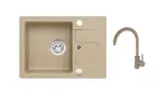 Alveus - Set dřezu Cortina 10 a baterie Kati, beige SETA25960