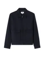 Tmavě modrá unisex bunda