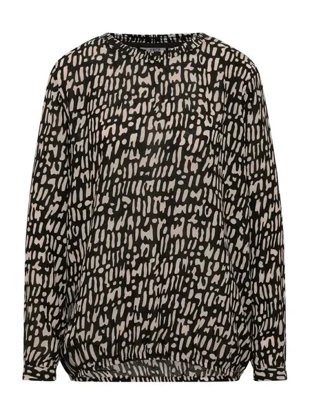 CECIL Blúzka  telová / čierna melírovaná