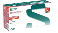 Sempermed Latex Comfort vel. S vyšetřovací rukavice nepudrované 100 ks