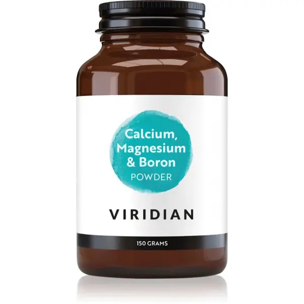 Viridian Nutrition Calcium, Magnesium & Boron Powder prášek pro podporu zdraví kostí a zubů 150 g