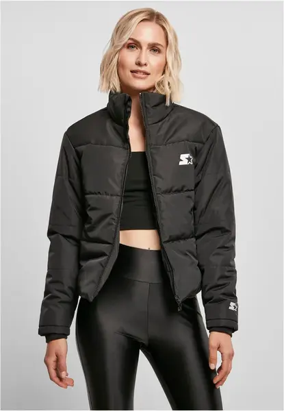 Women's quilted jacket Starter Logo black