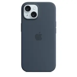 Zadní kryt Silicone Case with MagSafe s Apple iPhone 15, storm blue