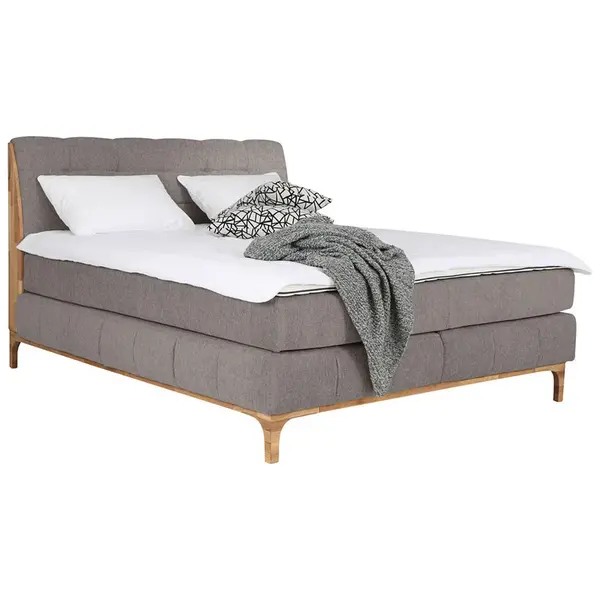 MID.YOU POSTEL BOXSPRING, 180/200 cm, šedohnědá