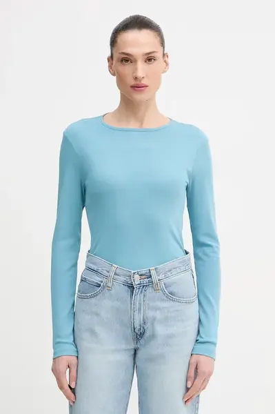 Bavlněné tričko s dlouhým rukávem United Colors of Benetton