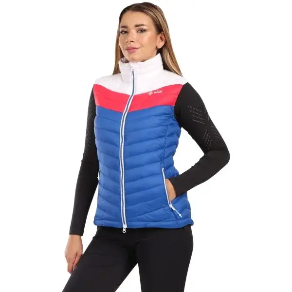 KILPI KENAI Dámská zateplená vesta, tmavě modrá, velikost