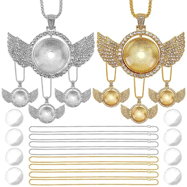 24Pcs Iron Chain Necklaces