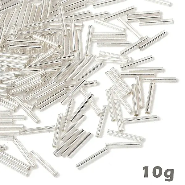 10G Glass Bugle Beads
