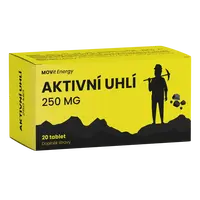 MOVIT ENERGY Aktívne uhlie 250 mg 20 tabliet