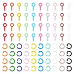 400Pcs Alloy Screw Eye Pin Peg Bails