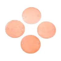 Spray Painted Natural Capiz Shell Disc Links Connector Charms