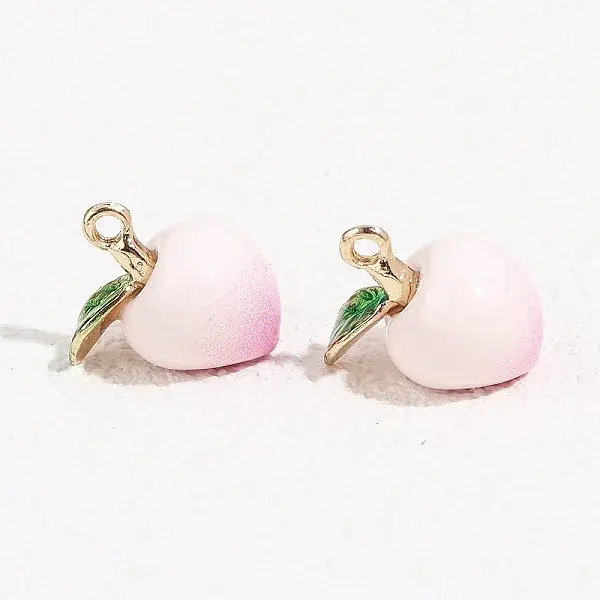 Fruit Alloy Enamel Pendants