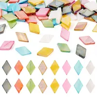 80Pcs 8 Colors Dyed Natural Freshwater Shell Beads