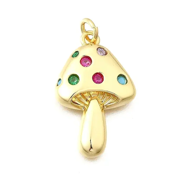 Brass Micro Pave Cubic Zirconia Pendants