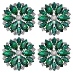 4Pcs Iron Glass Cabochons