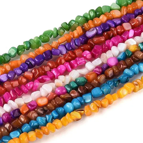 Natural Freshwater Shell Beads Strands