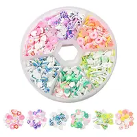 30G 6 Styles Handmade Polymer Clay Cabochons