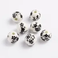 Handmade Printed Porcelain Beads
