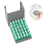 Plastic Uppercase Letter Clay Stamp Sets