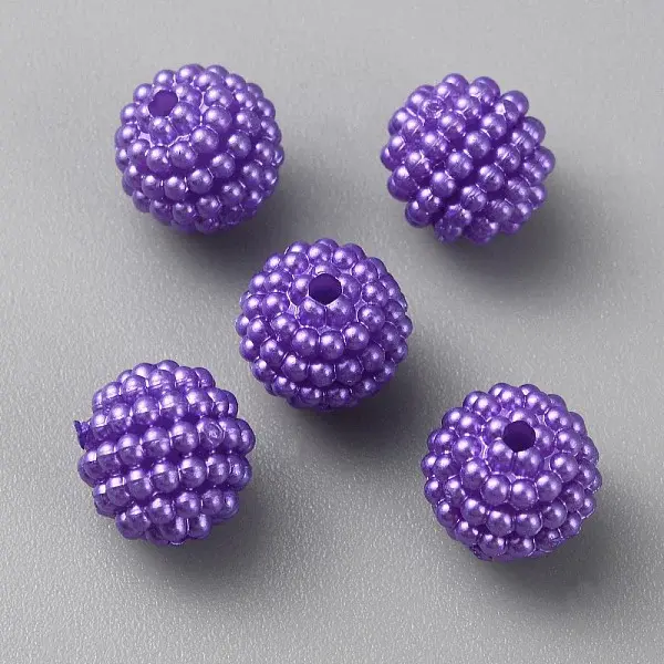 Opaque Resin Bayberry Beads