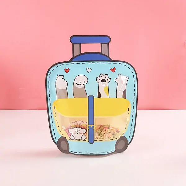 Schoolbag Shaped Plastic Zip Lock Bags