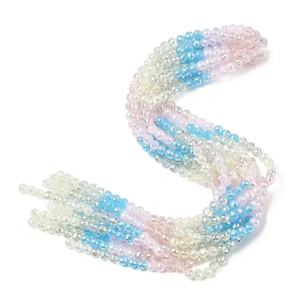 Electroplate Glass Beads Strands