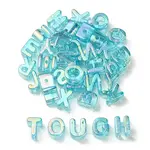 UV Plating Rainbow Iridescent Acrylic Beads