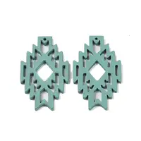 Poplar Dye Wood Pendants