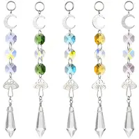 Glass Octagonal Bead Hanging Suncatchers