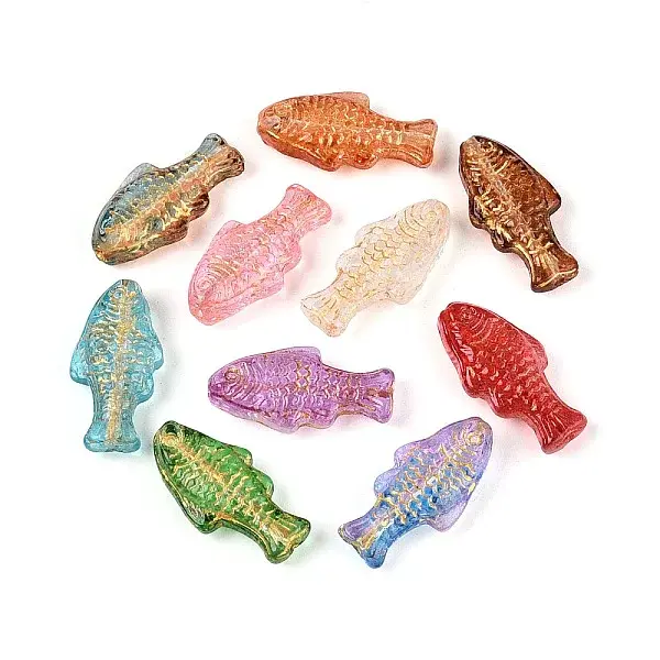 Baking Paint Transparent Glass Beads