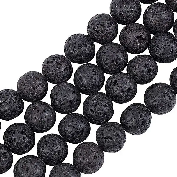 Natural Lava Rock Beads Strands