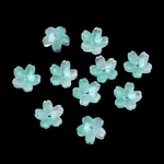 Dyed & Heated Glass Bead Caps