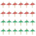 24Pcs 2 Colors Plastic Pendants