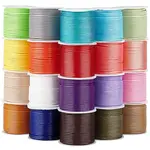 20 Rolls 20 Colors Waxed Polyester Cords