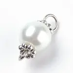 Pearlized Glass Pearl Links connectors