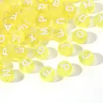 Transparent Yellow Acrylic Beads