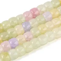 Baking Painted Crackle Glass Beads Strands