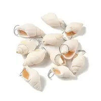 Natural Spiral Shell Pendants