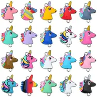 40Pcs 20 Styles Alloy Enamel Connector Charms