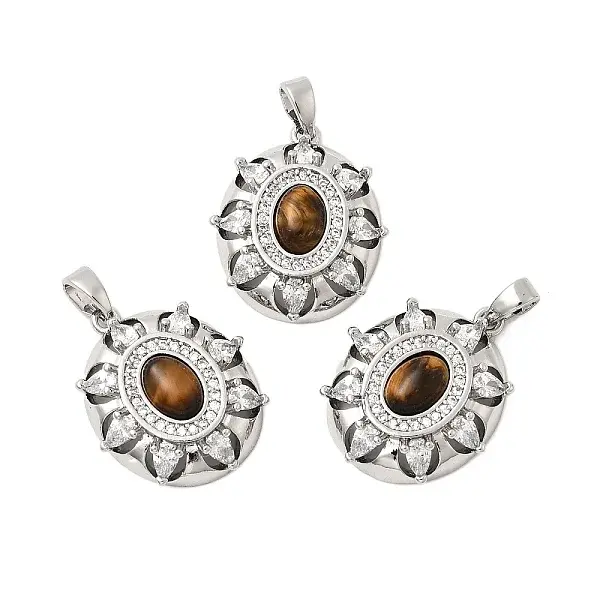 Natural Tiger Eye Pendants