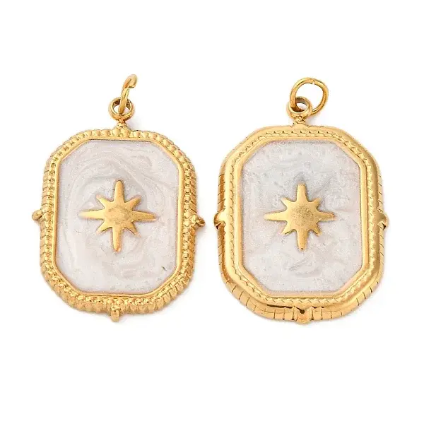 304 Stainless Steel Enamel Pendants