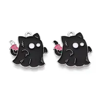 Halloween Theme Alloy and Enamel Pendants
