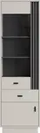 Vitrína AllMo AL3 Barva korpusu + barva dveří: Kašmír + Antracit