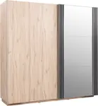 Šatní skříň AllMo AL15 Barva korpusu + barva dveří: Dub Estena + Antracit