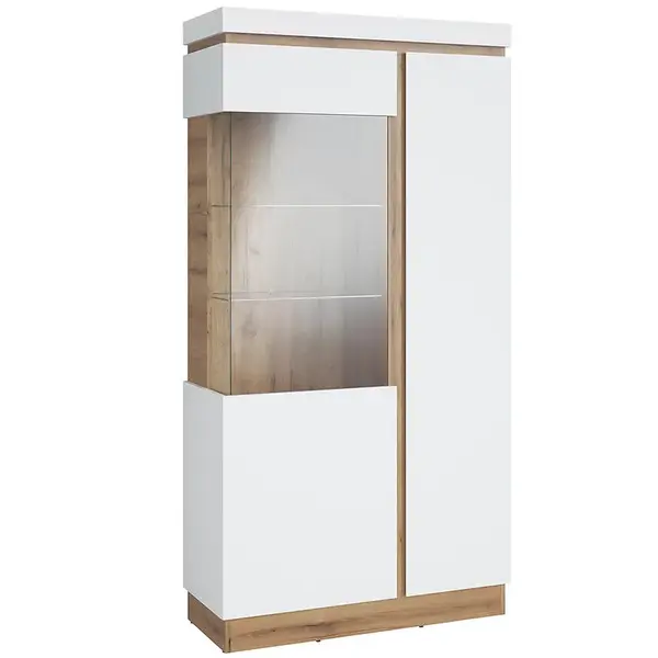 Vitrína Calabria  2d Dub Coast Evoke/Biela Alpin