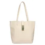 Dámská kožená kabelka Italia Ramira - krémová