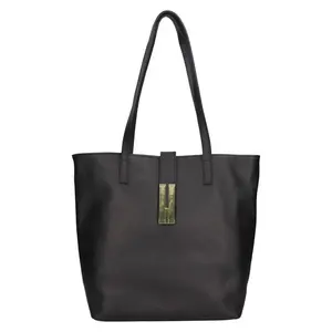 Dámská kožená kabelka Italia Ramira - čierna