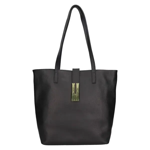 Dámská kožená kabelka Italia Ramira - čierna